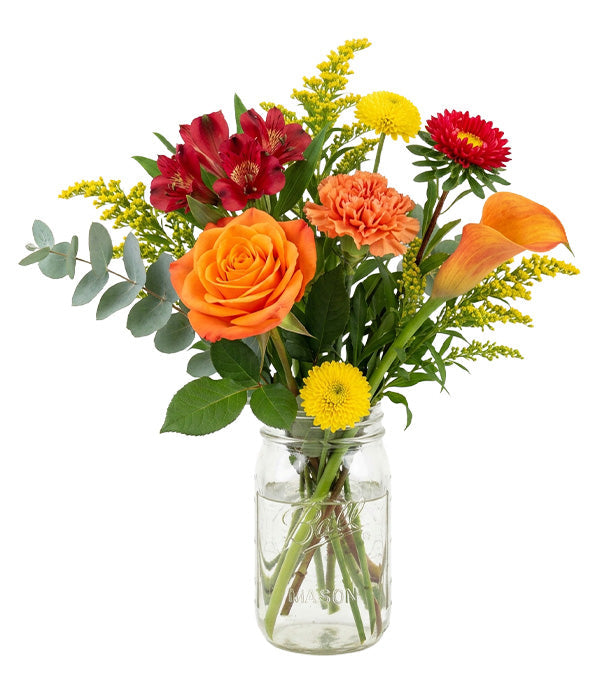 Ambiance d'Automne en Pot Mason
