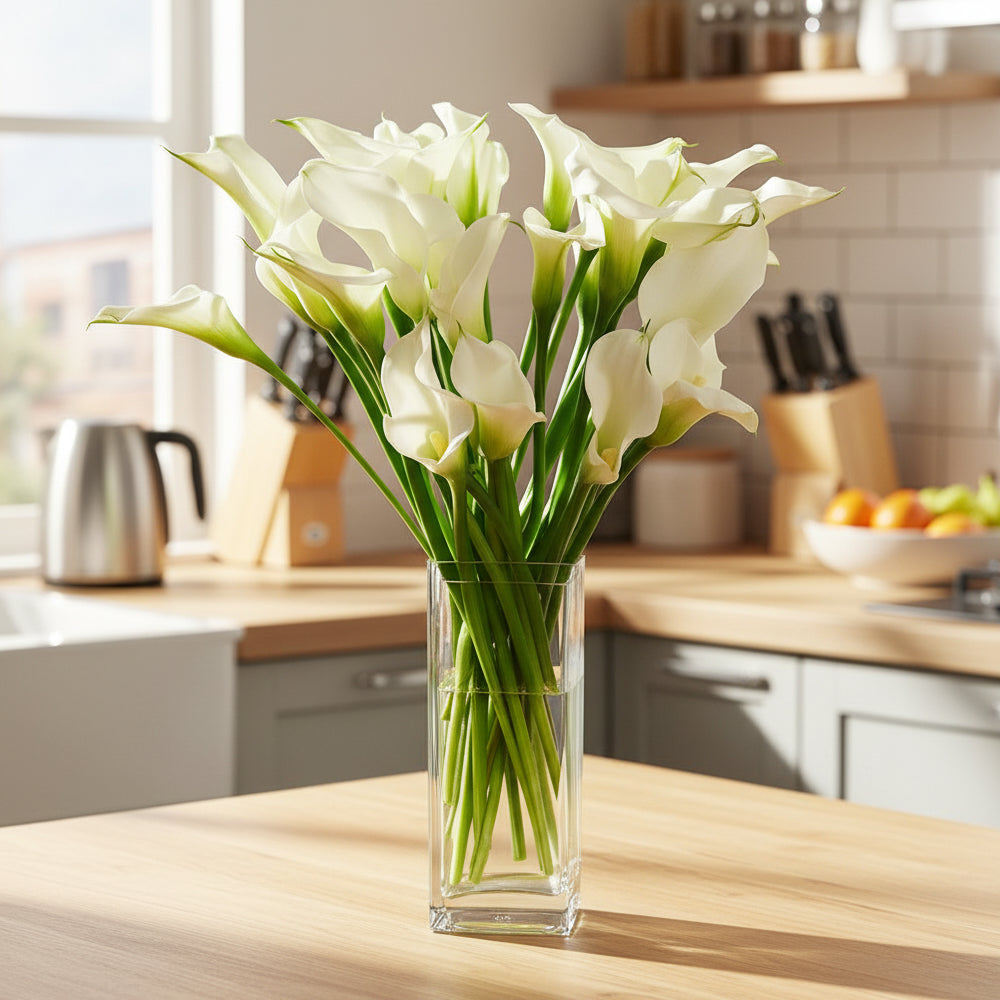 Achetez 20 lys Calla élégants - de superbes fleurs fraîches pour toutes les occasions
