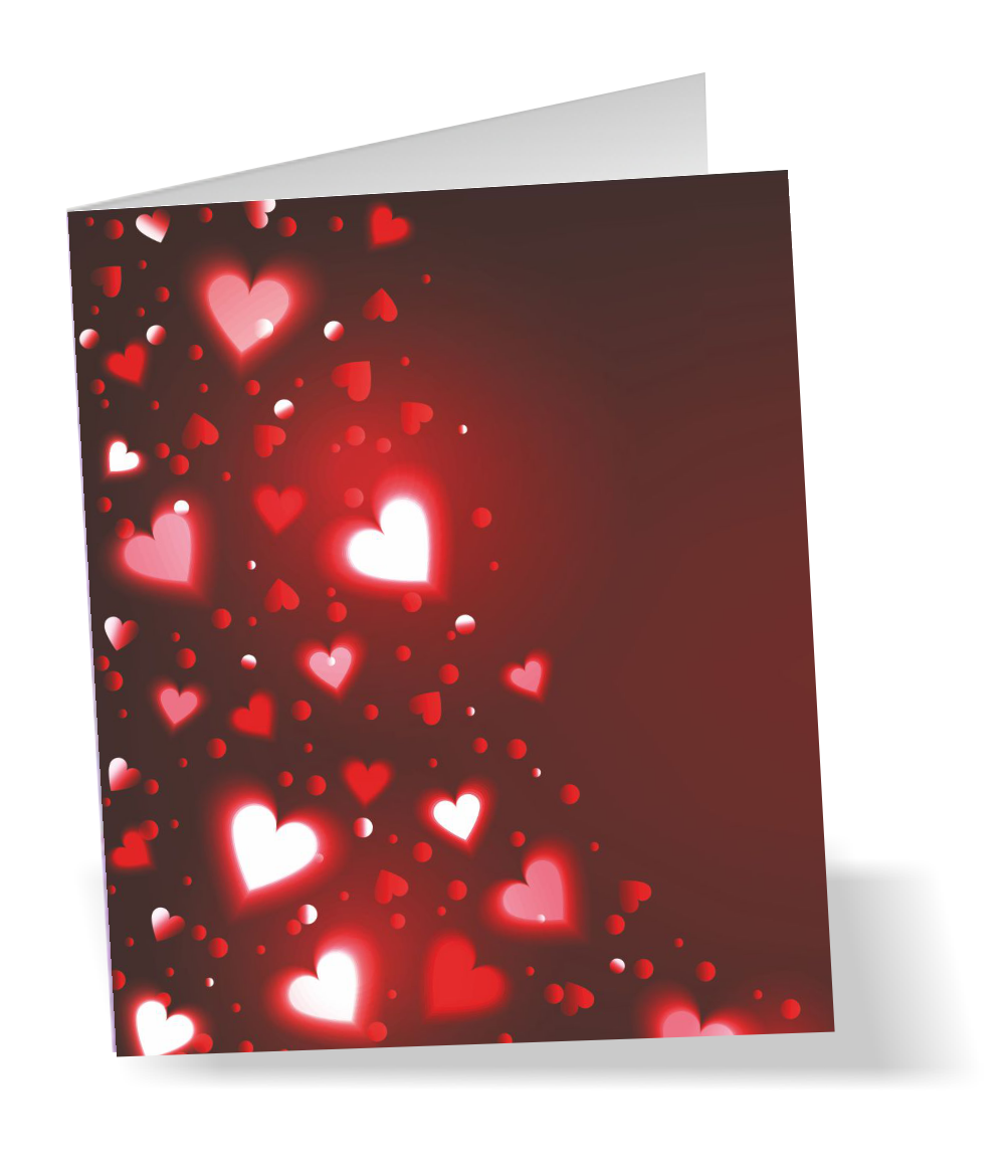 carte de souhaits LOVE pleine grandeur