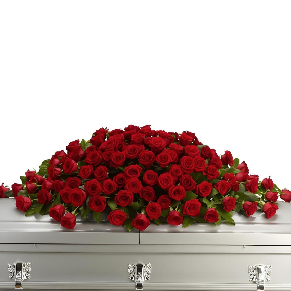 Elegant Bouquet of Red Roses - Funeral and Sympathy