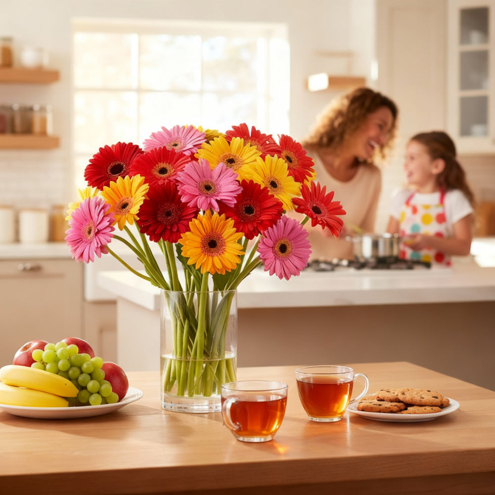 Bouquet de fleurs de marguerite Gerbera arc-en-ciel vibrant pour toutes les occasions