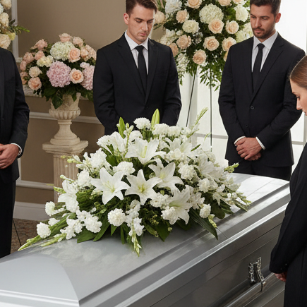 Gerbe Florale Élégante pour Cercueil | Souvenirs Impérissables | Fleur Québec