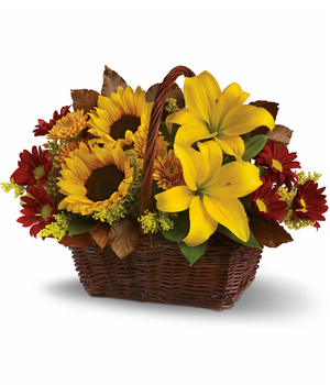 Panier Floral de Tournesols