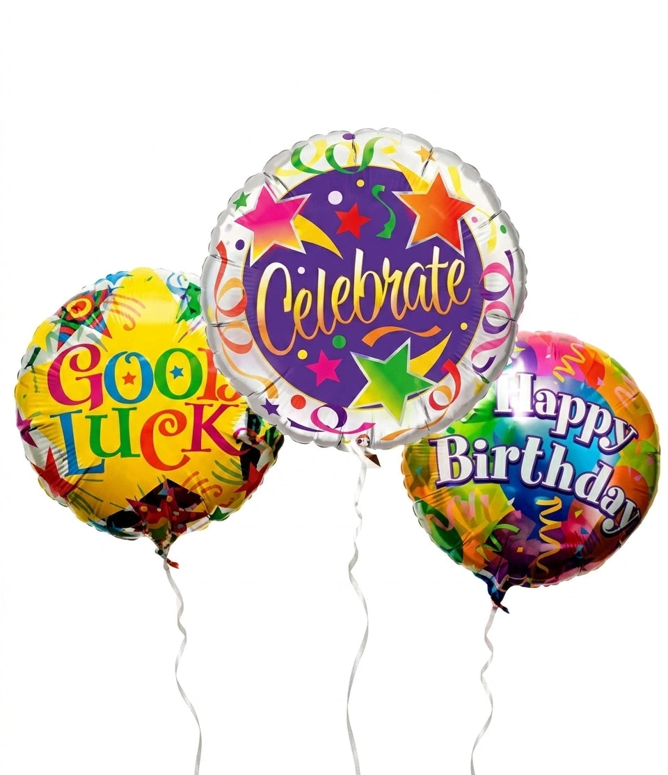 Ballon Mylar 9 Pouces avec Bâton - Décoration de Fête