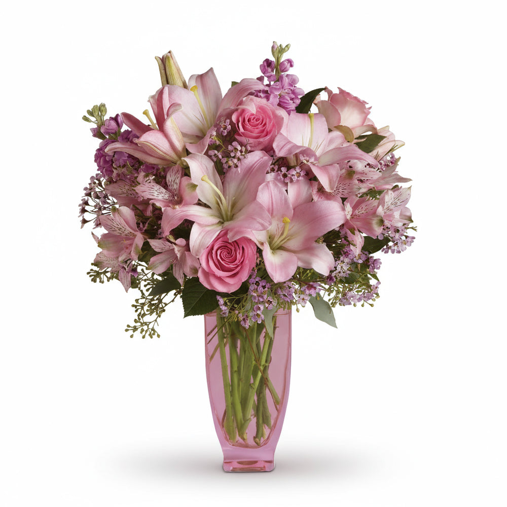 Le Cadeau Parfait: Bouquet Blanc "Rose Chic" -   Nouvelle Naissance