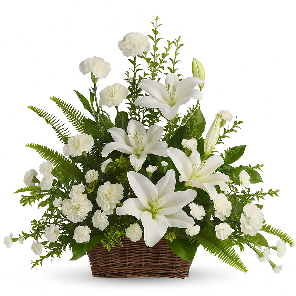 Bouquet de lys blanc serein pour une décoration intérieure tranquille