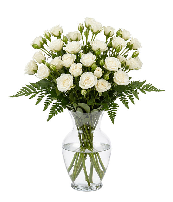 50 roses spray blanches Fleur Québec