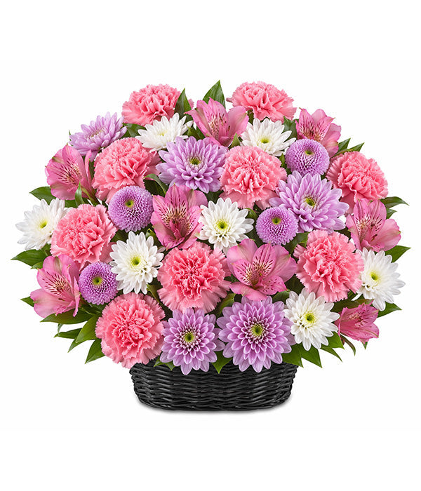 Panier de Fleurs "Reflets Arc-en-Ciel"