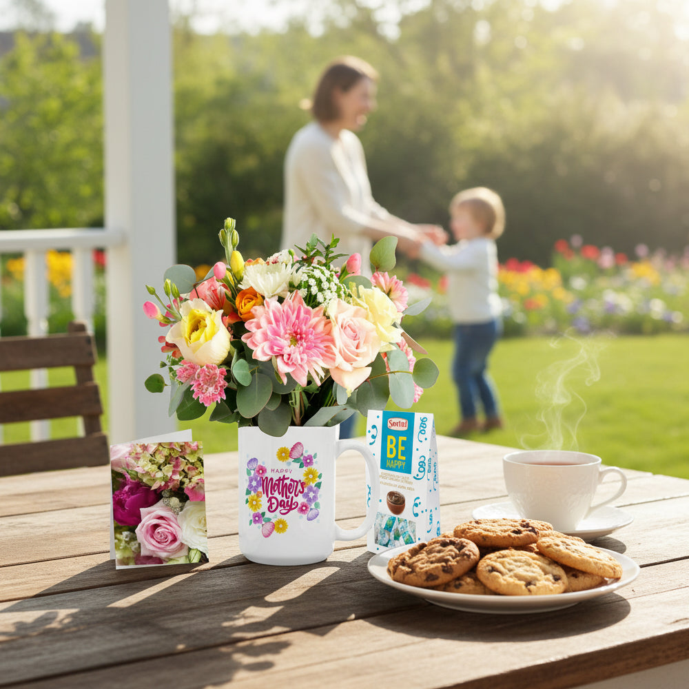 Tasse et Fleurs Fête des Mères III Collection Créateur