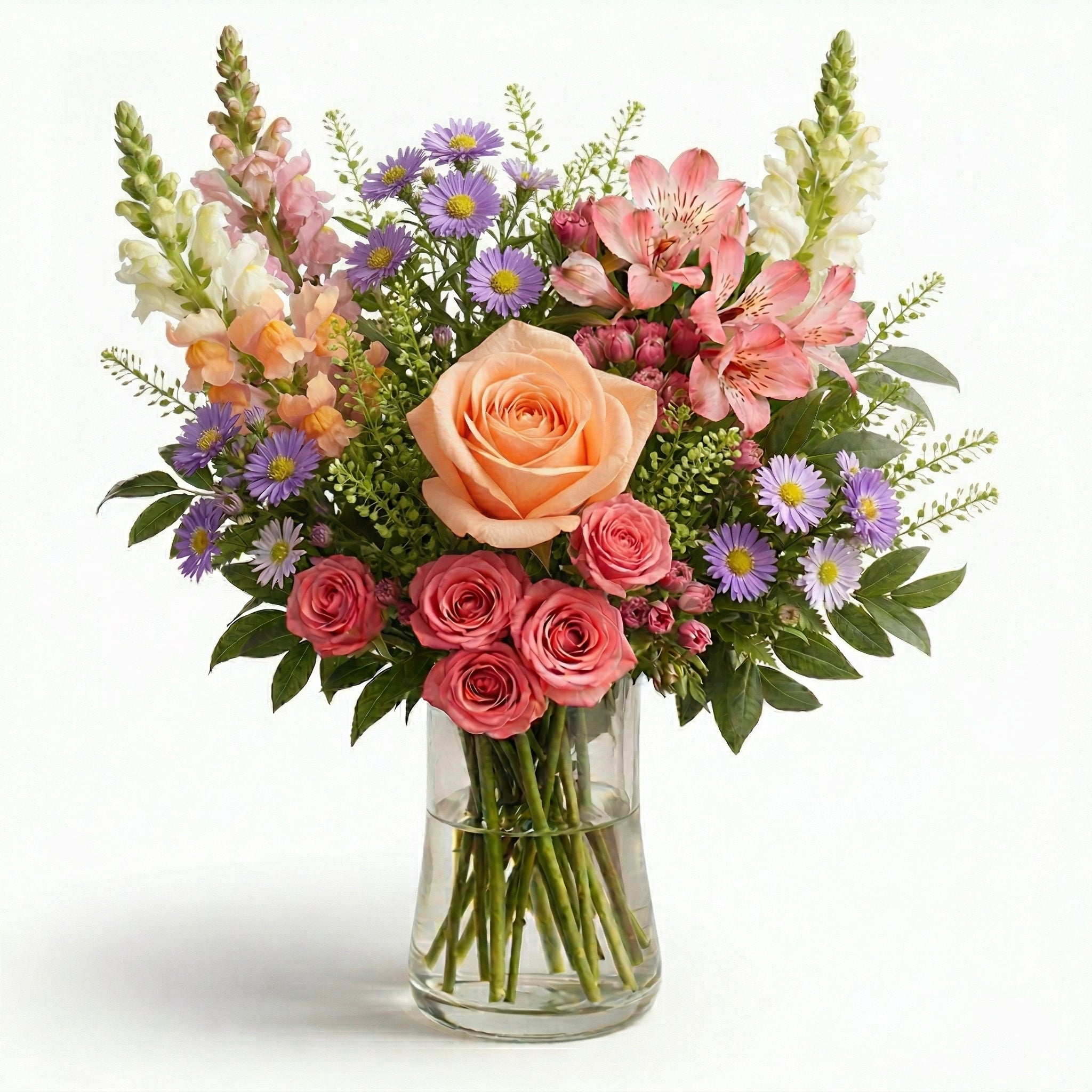 Blush & Berry Bouquet - Flower Delivery New Zealand