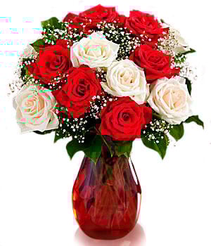 12 Bouquet de roses de canne à sucre - Arrangement floral festif