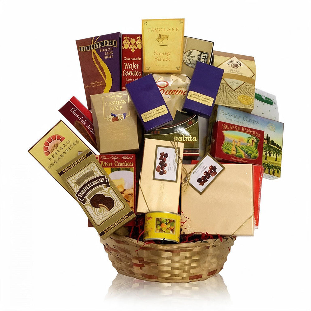 Gourmet Gift Basket Quebec - Lindt Lindor, Cookies and Almonds