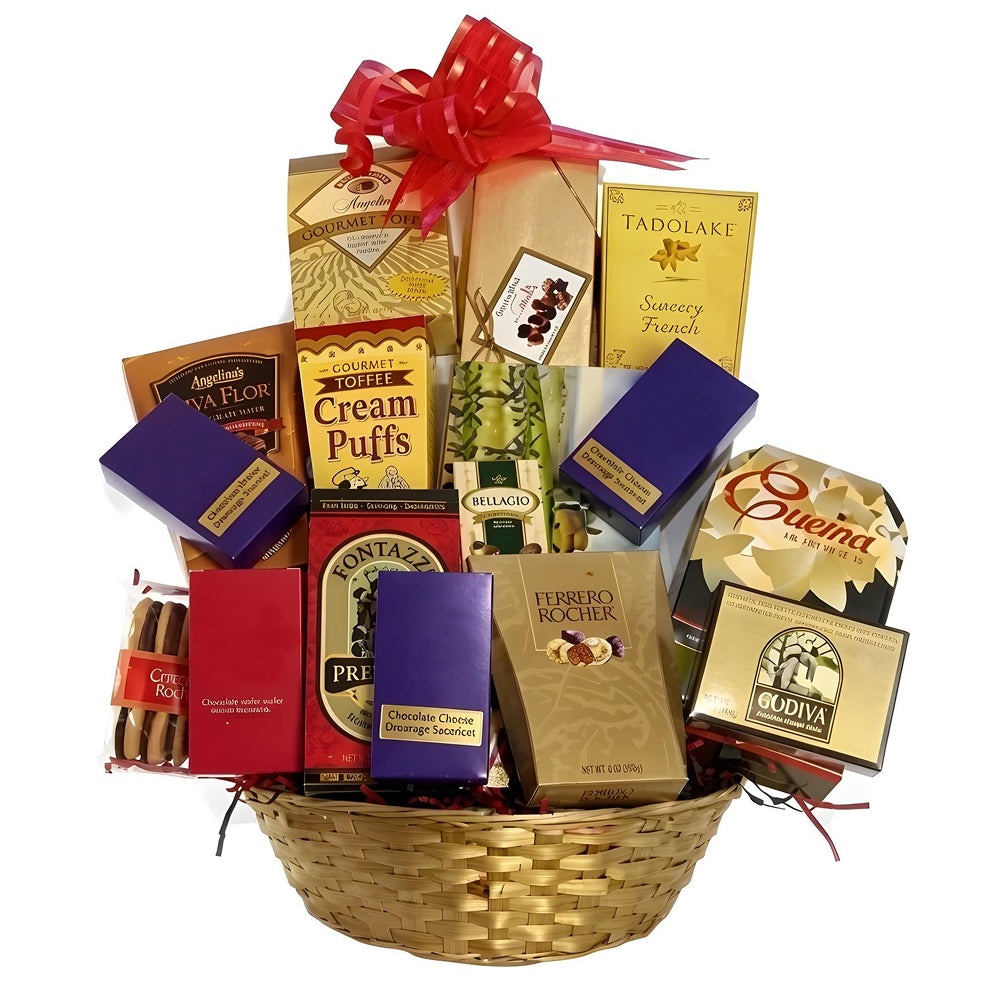 Luxury Lindt Lindor Gift Basket - Sorini Italian Jellies and Chocolates