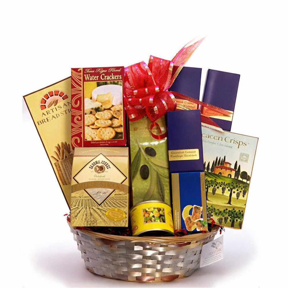 Panier Cadeau Premium Lindt Lindor - Fromages du Québec et Amandes