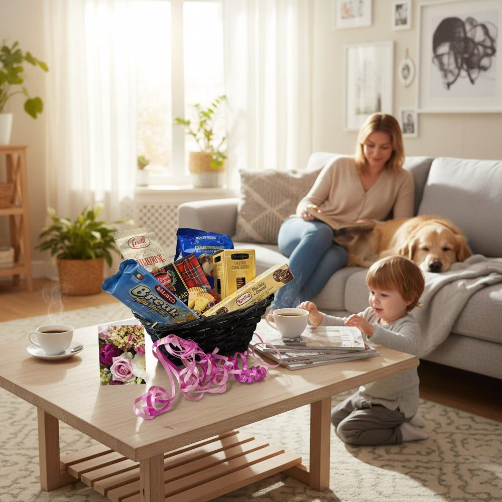 Panier Cadeau Luxury Gourmet - Biscuits et Friandises - Fête des Mères