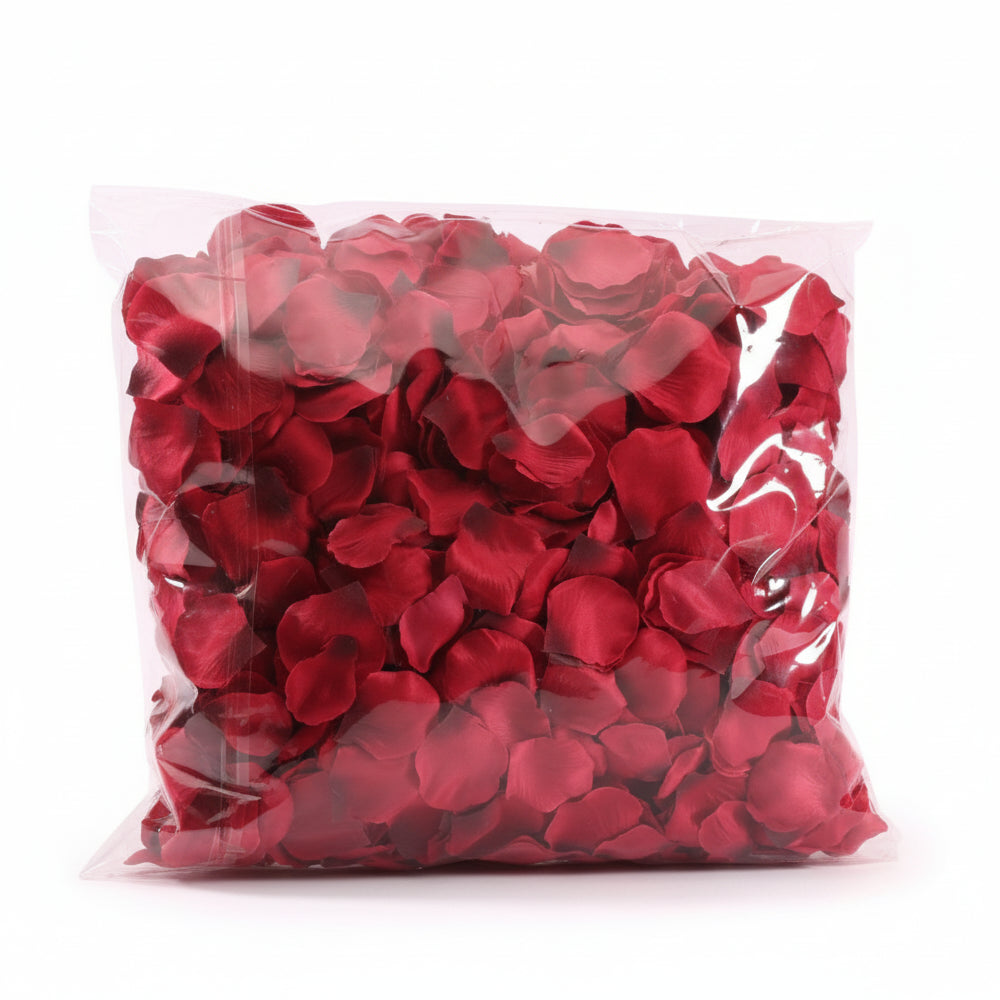 Pétales de Roses Rouges Fraîches - Mariage et Décoration