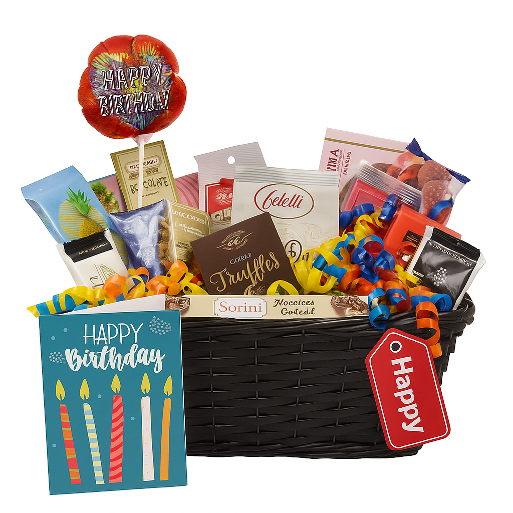 Panier-Cadeau Gourmet d'Anniversaire III - 17 Gourmandises