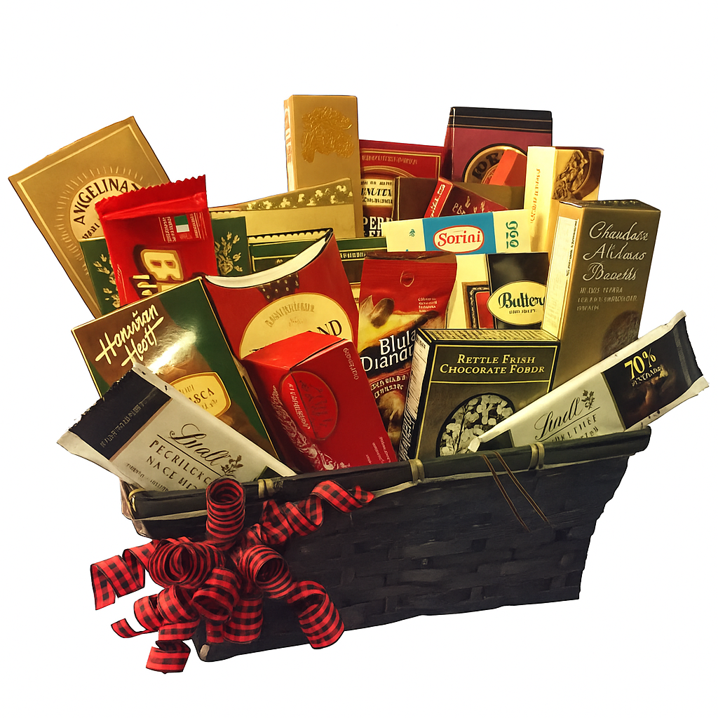 Panier Cadeau Luxury Lindt Lindor - Truffes Belges et Gelées - Collection III