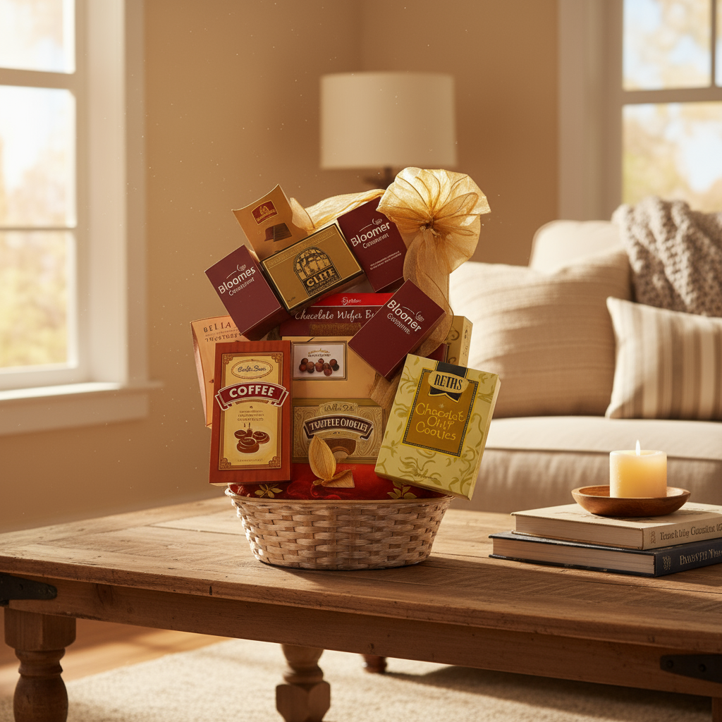 Panier Cadeau Élégant Lindt Lindor et Truffes Belges - Toutes Occasions Fleur Québec