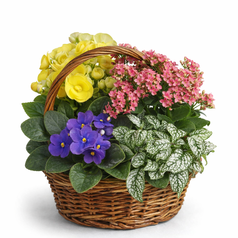 Panier de 4 plantes pour Bureau et Maison