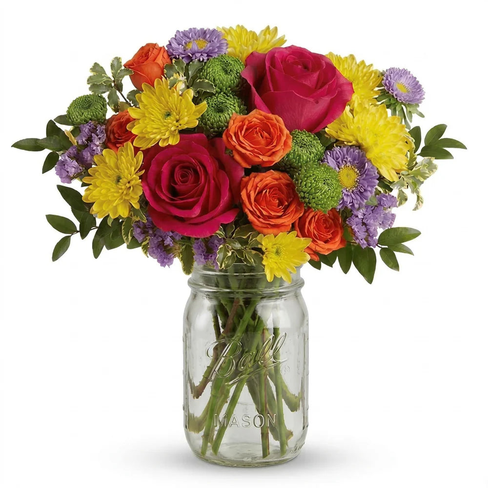 Explosion de Couleurs en Pot Mason