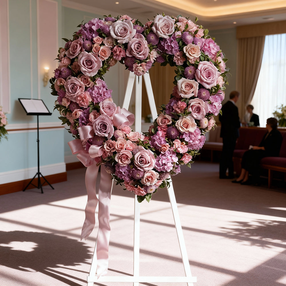 Heart-shaped rose garden: a romantic floral arrangement