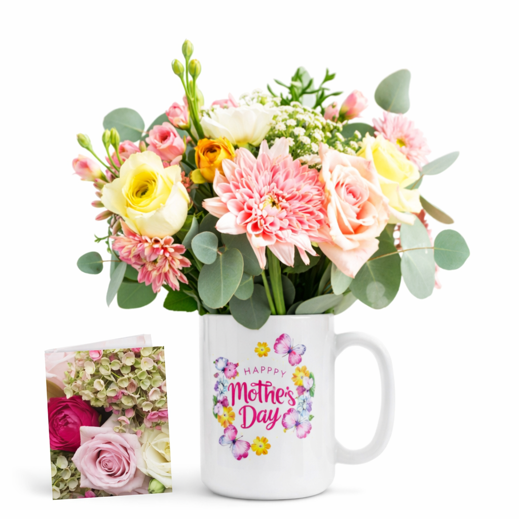 Tasse et Fleurs Fête des Mères I -  Collection de Créateur