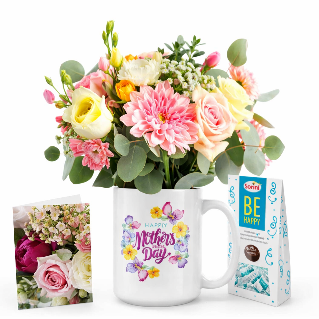 Tasse et Fleurs Fête des Mères III Collection Créateur