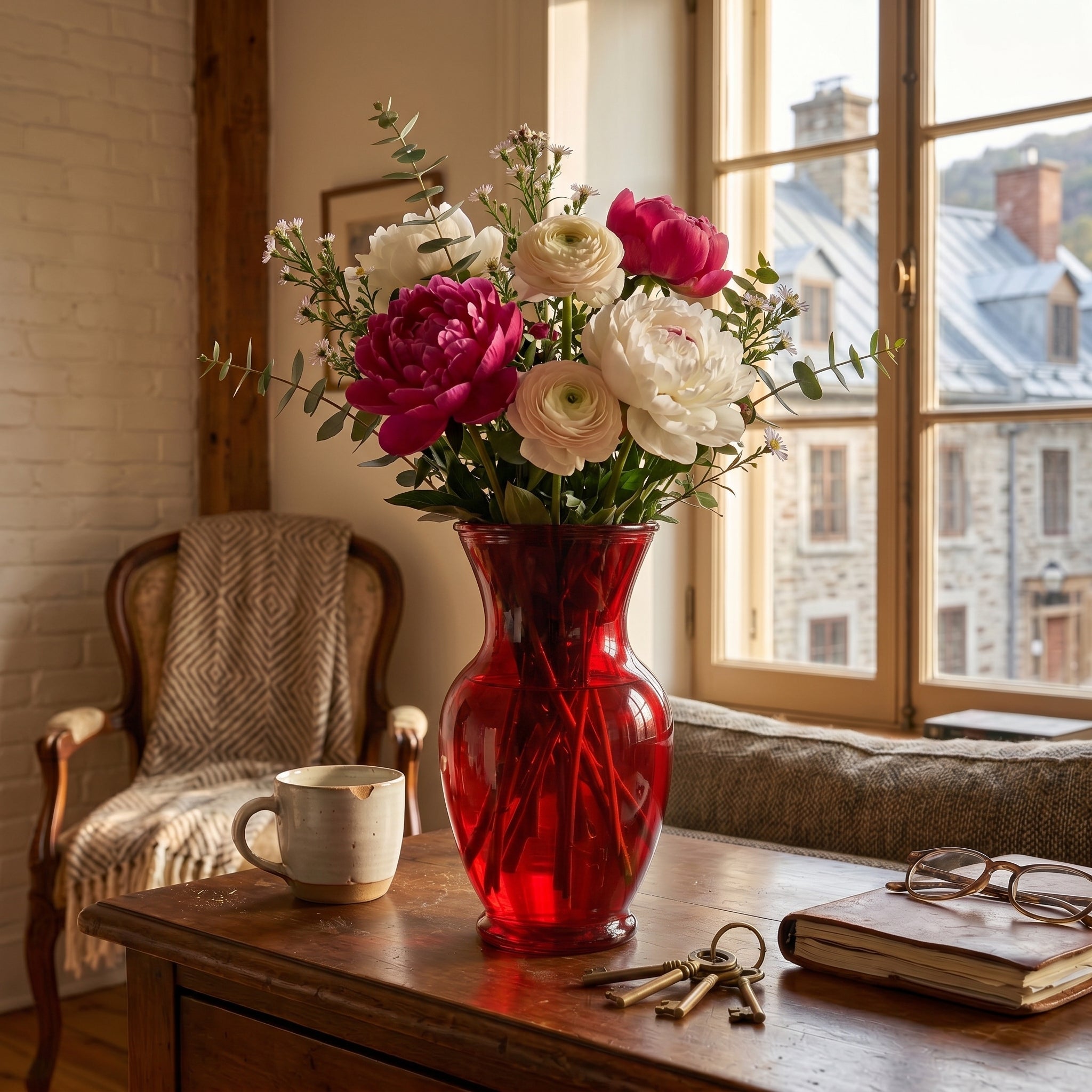 Vase Rouge en Verre