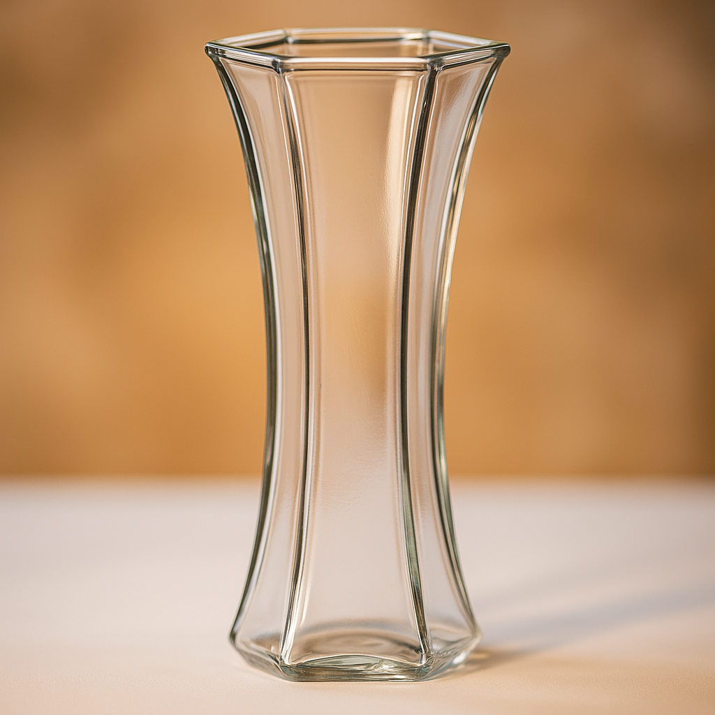 Vase en verre artisanal pour la décoration intérieure
