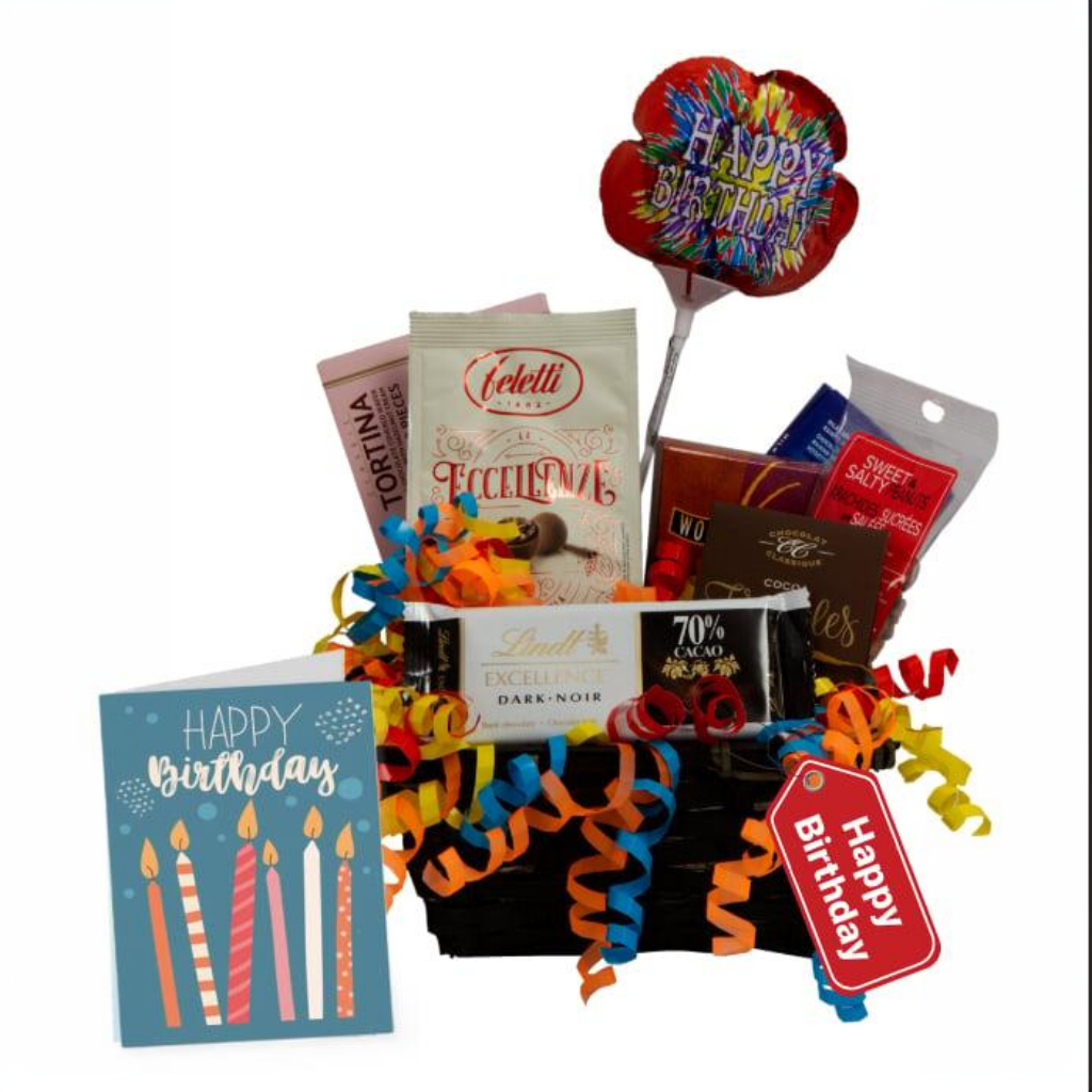 Panier Cadeau Luxury de Chocolats et Collations Italiennes - Anniversaire