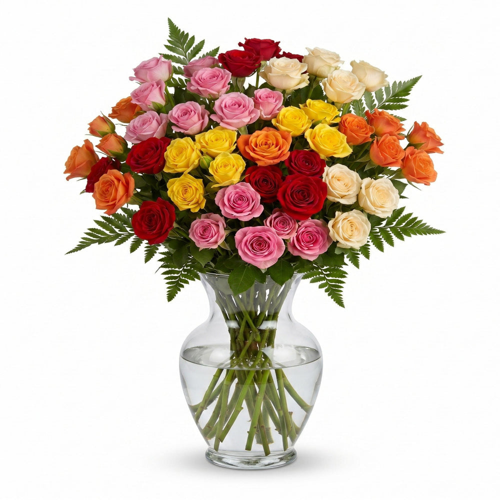 100 roses spray assorties