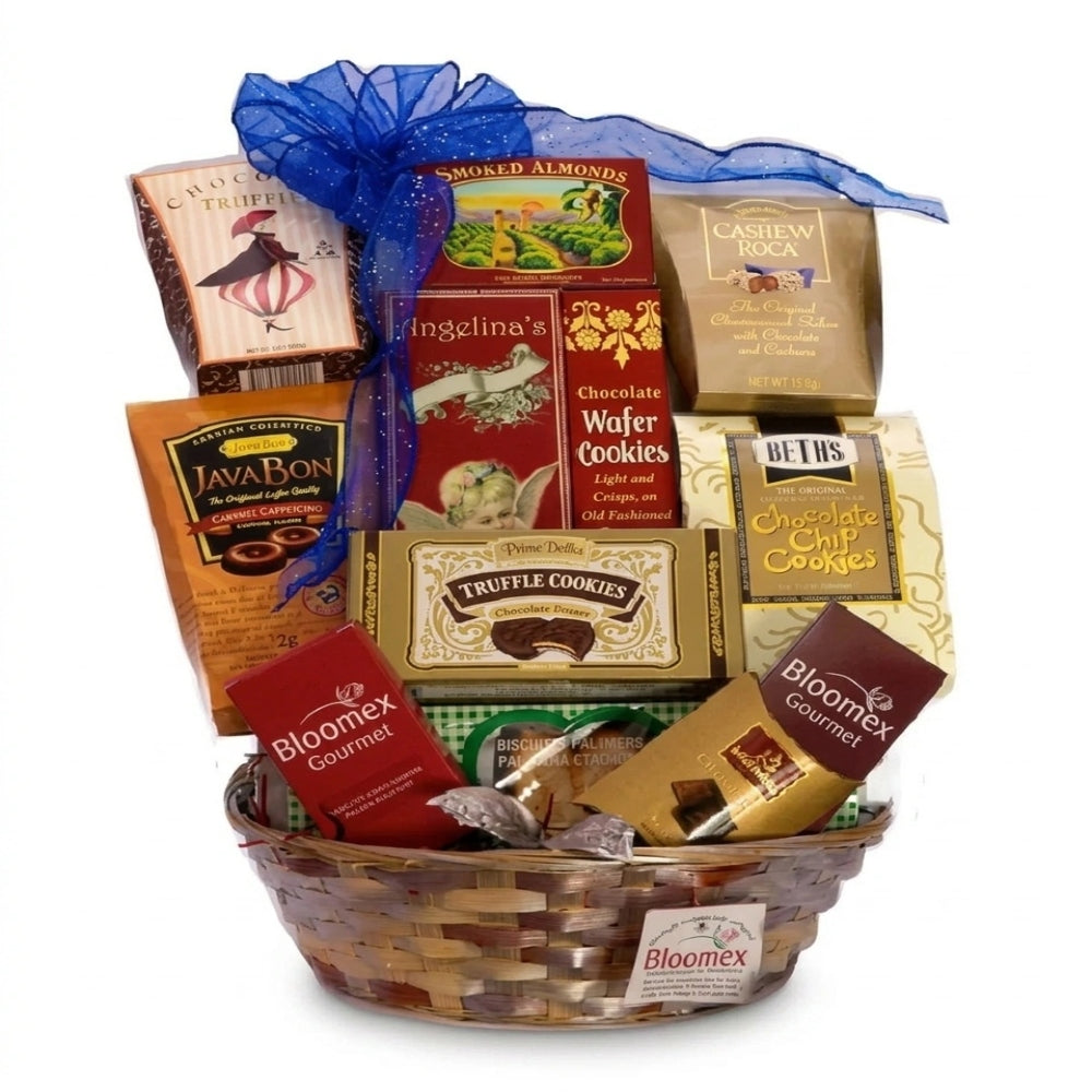 Panier Cadeau Gourmet Italien - Chocolats, Spécialités et Cafés - Collection III