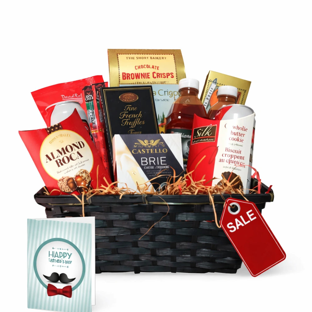 Gourmet Gift Basket - Peanuts, Lindt and Brie - Collection IV