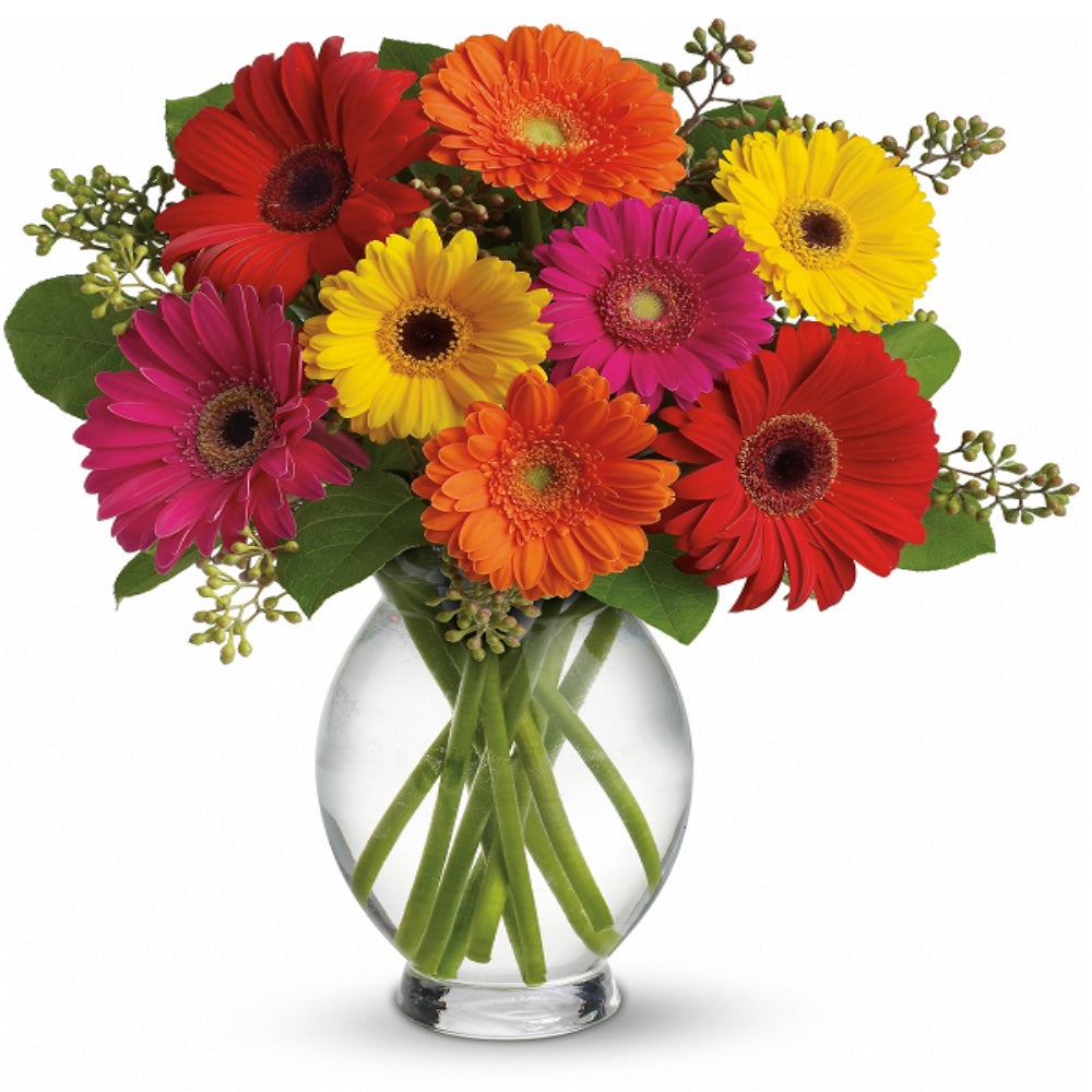 Bouquet de Roses Rose Vif et Rouge - Anniversaire