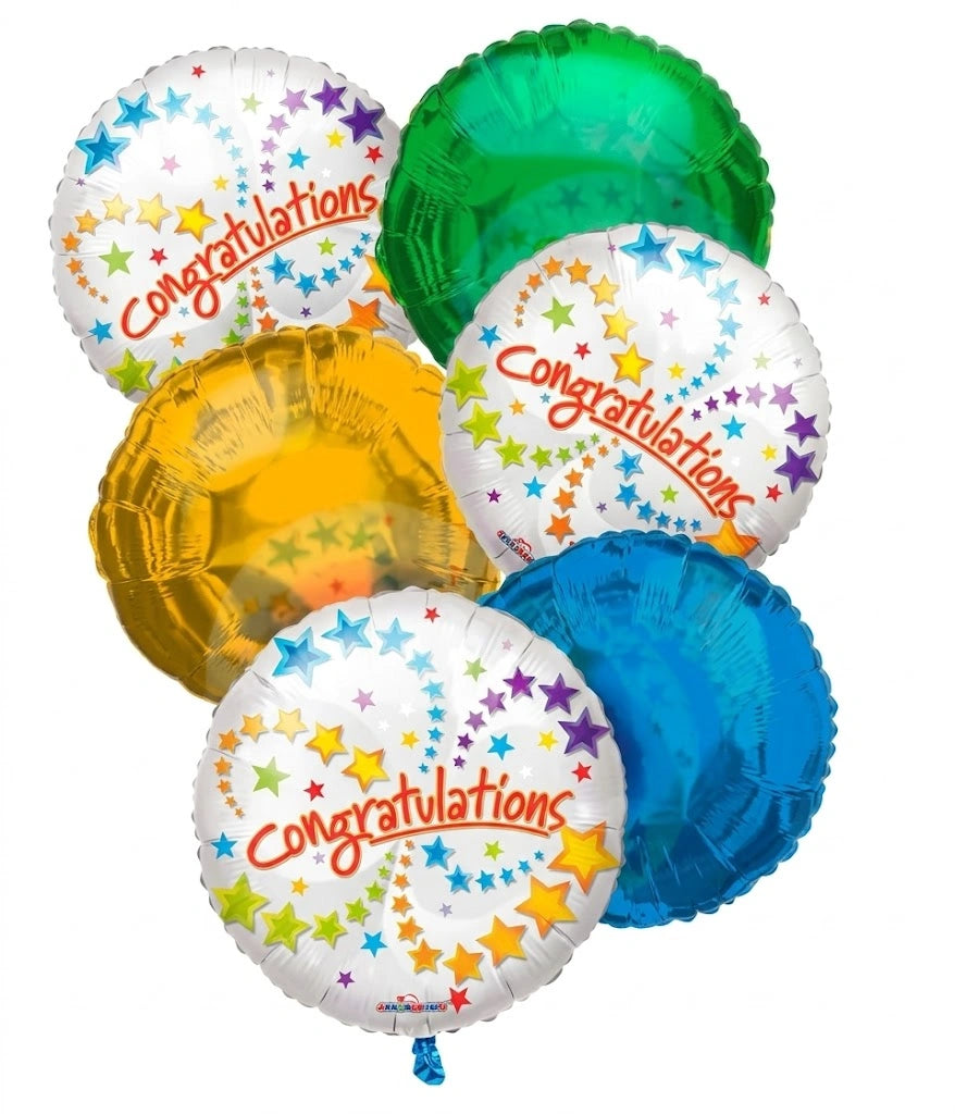 Bouquet de ballons de félicitations de célébration - lot de 6
