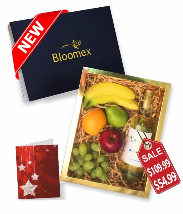 Coffret Cadeau Fruits Gourmands et Vin Blanc