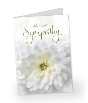 Grande carte de voeux de sympathie - Exprimez vos condoléances avec un message sincère Fleur Québec