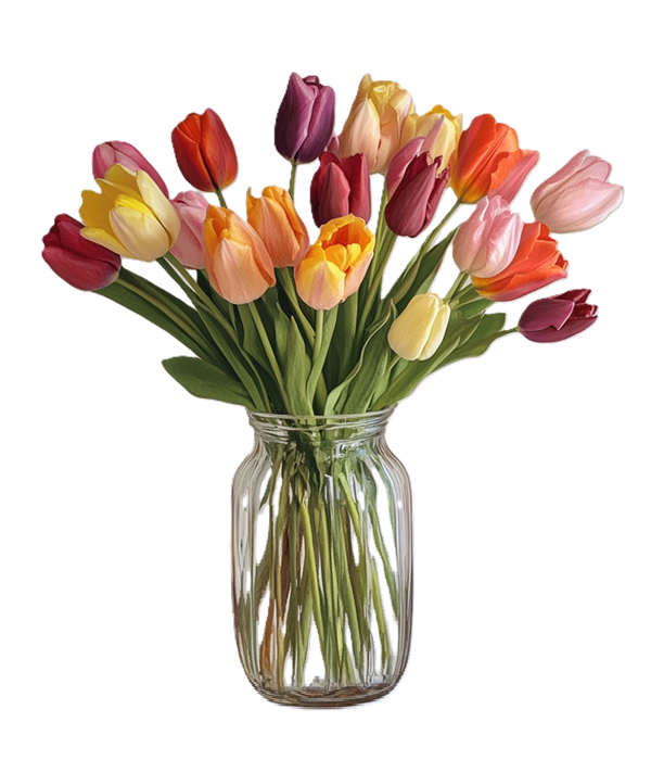 Vibrant 20 Bouquet de tulipes printanières - Fleurs fraîches de saison