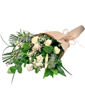 Noué à la main Elegant White Collection 4 Fleur Québec