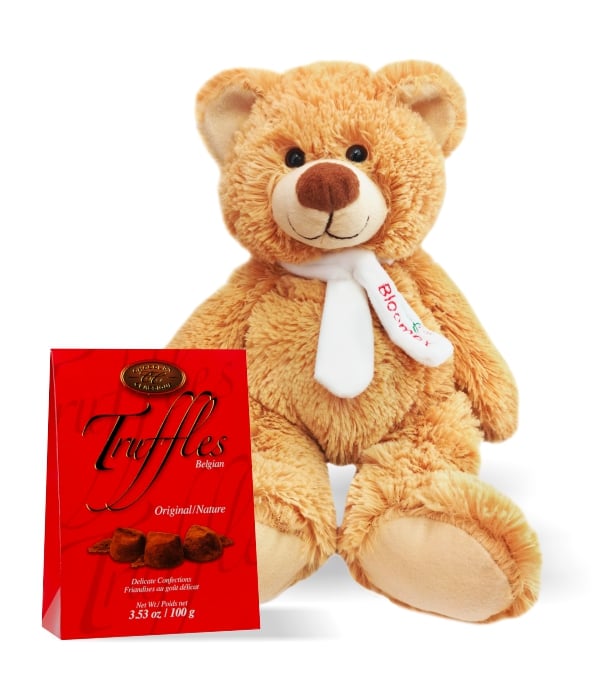 Teddy & Truffles : Coffret Cadeau Chocolat Gourmet Premium