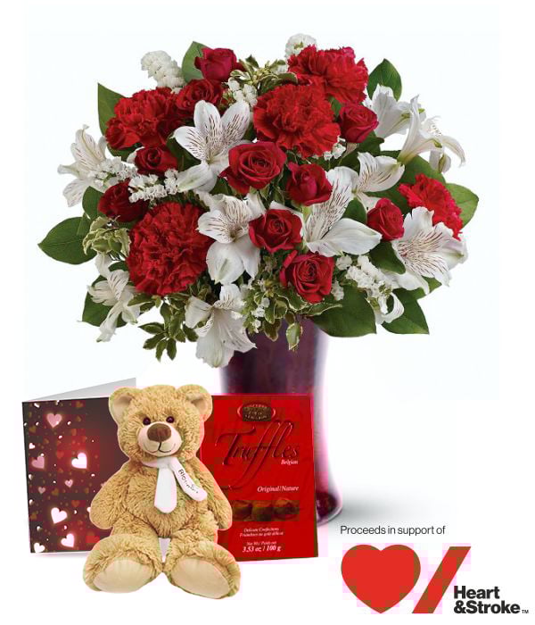 Coffret cadeau coeur magique - Combo cadeau romantique parfait