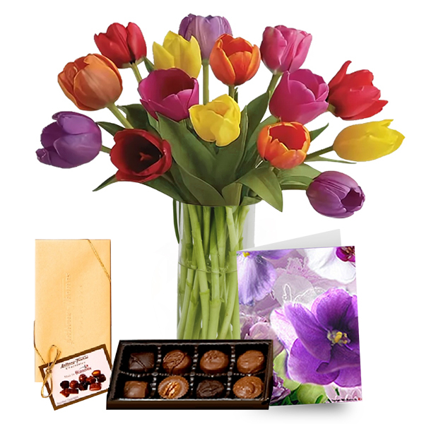 Combo 10 Tulipes & Chocolat buy at Fleur Quebec