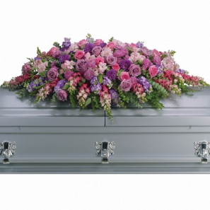Gerbe de cercueil hommage à la lavande
